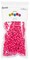 Essentials by Leisure Arts Pony Bead 6mm x 9mm Neon Pink Opaque Plastic Pony Beads Bulk 750 pieces for Arts, Crafts, Bracelet, Necklace, Jewelry Making, Earring, Hair Braiding